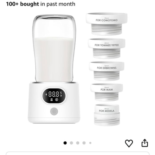 DrBash Portable Bottle Warmer for Travel, Leak-Proof Travel Baby Bottle Warmer with Fast Heating for Breastmilk, Safety Material Baby Bottle Warmer for Dr. Brown, Medela, Tommee Tippee, ComoTomo,