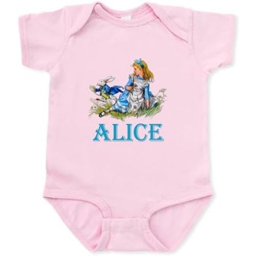 CafePress Alice in Wonderland Blue Infant Bodysuit Cute Infant Bodysuit