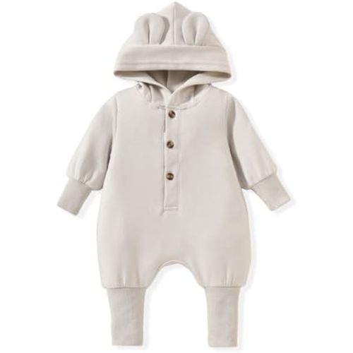 0-3 Baby Hooded Jumpsuit