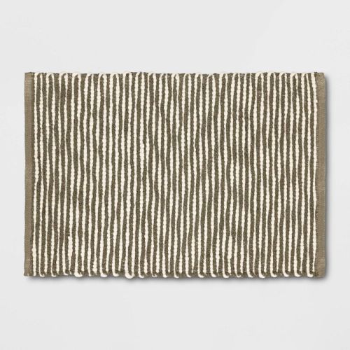 2'x3' Striped Accent Rug Olive Green - Threshold™