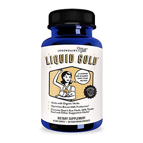 Legendairy Milk® Liquid Gold® - Herbal Breastfeeding Supplement to Increase Milk Supply - Contains Goats Rue and Milk Thistle