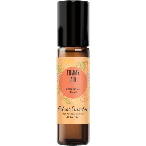 Edens Garden Tummy Essential Oil Roll-On Blend- 100% Pure Premium Grade, Natural, Therapeutic, Aromatherapy, Kid & Skin Safe, The Best for Body, Comfort, Wellness Pre-Diluted 10 ml (.33 fl oz)