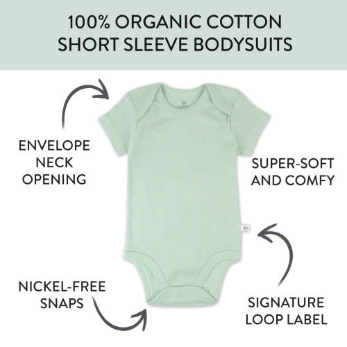 3-Pack Organic Cotton Short Sleeve Bodysuits | Honest Baby Clothing