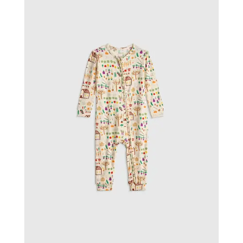 Bamboo One Piece Pajama - Baby in Gardening