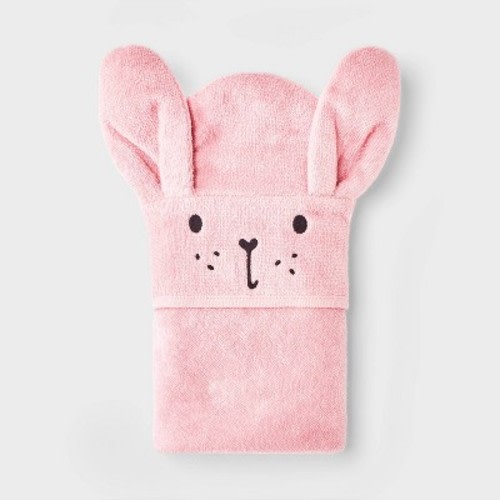 Baby hooded Bath Towel - Cloud Island™ Pink Bunny