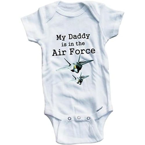 Baby Tee Time Boys My Daddy is in The Air Force One Piece