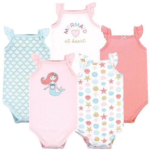 Hudson Baby Unisex Baby Cotton Sleeveless Bodysuits