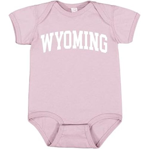 Wild Bobby State of Wyoming College Style Fashion T-Shirt