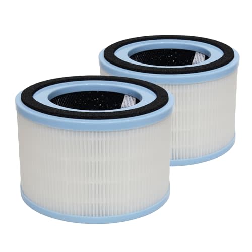 PUREBURG Replacement Filter Compatible with Levoit SPROUT Air Purifier LAP-B851S-WNA, H13 True HEPA and Activated Carbon Multi-Layer Filtration, Pack of 2