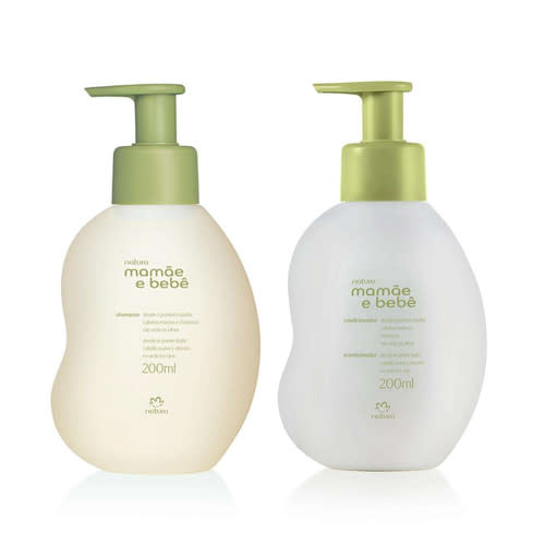 Natura - Mamae e Bebe - Kit Shampoo e Condicionador (2x 200Ml) - Set 2x 6.76FlOz