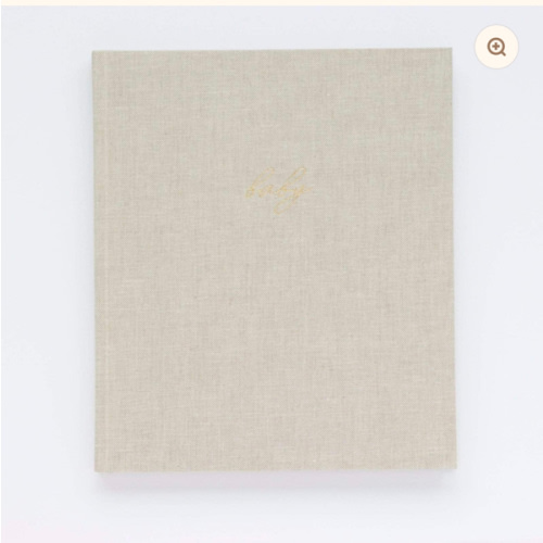 Linen Baby Book