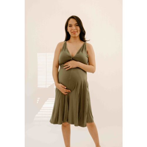 Juliet Labor & Postpartum Gown in Sage-Limited Time – Lila
