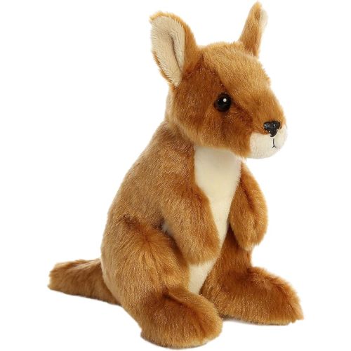 Aurora® Adorable Mini Flopsie™ Kangaroo Stuffed Animal - Mini Companions Ready for Playful Adventures - for Kids All Ages, Toddlers, Adults, and Families - Brown 7 Inches