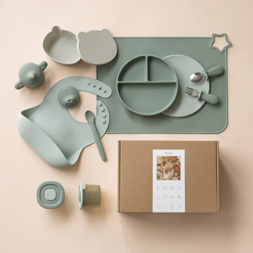 First Bites Standard Gift Set (Sage/Mint)