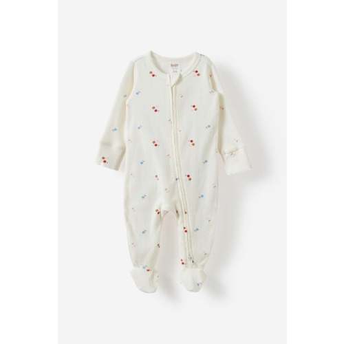 Littlie Organic Long Sleeve Zip All In One Romper
