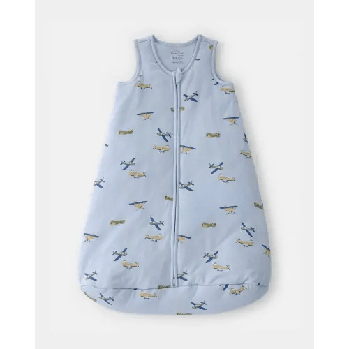 Baby Boy Plane 2-Way Zip PurelySoft Wearable Blanket - Blue | Carter's