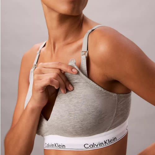 Icon Cotton Modal Maternity Lightly Lined Triangle Bralette | Calvin Klein