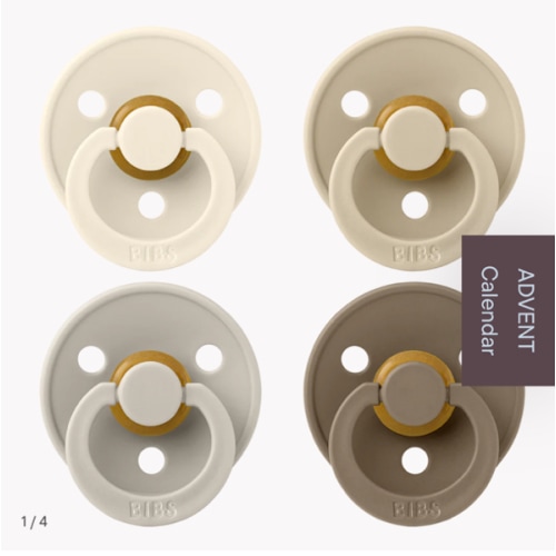BIBS Colour 4-Pack - Ivory, Sand, Vanilla, Dark Oak Pacifiers – Bibsworld store US