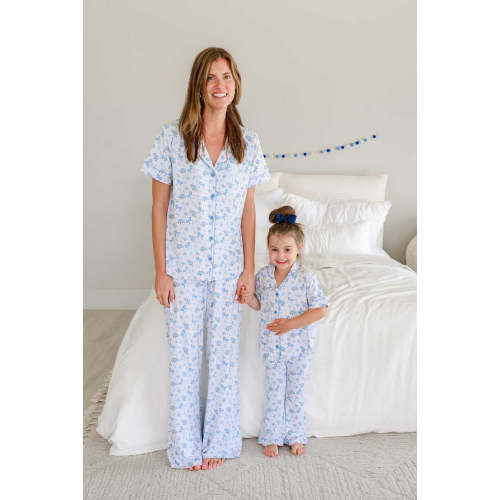 Women's Two-Piece Bamboo Flare Lounge Set | Tied In Blooms