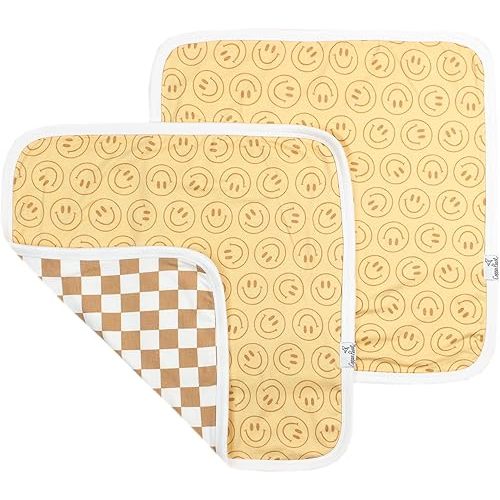 Copper Pearl Baby Security Blanket Set of 2 - Portable Size for Self-Soothing On-The-Go, Ideal Baby Blankets for Boys and Girls, Ultra-Soft, and Gift-Ready Loveys - Vance