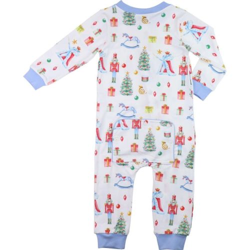 Blue Knit Holiday Nutcracker Zipper Pajamas – Cecil & Lou