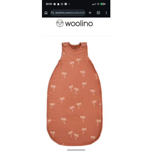 4 Season® Ultimate Baby Sleep Bag, Merino Wool & Organic Cotton, Palms