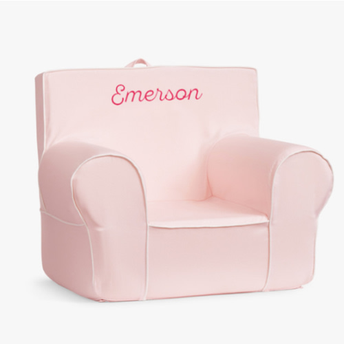 Anywhere Chair®, Pearl Twill With White Piping