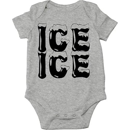 AW Fashions Ice Ice Baby Bodysuit Cute Newborn Baby Girl or Boy Clothes Adorable Infant Romper Outfit