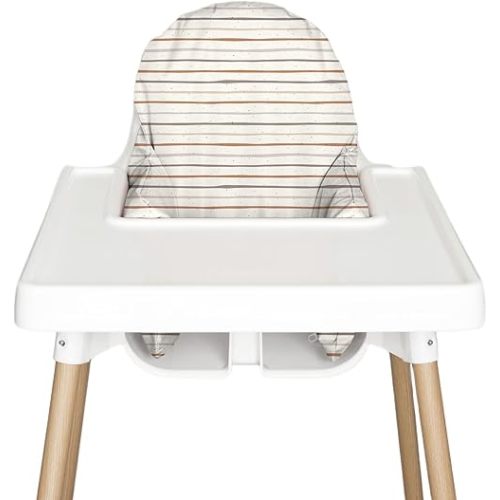 Nibble and Rest Highchair Insert Cover, Compatible for IKEA Antilop Highchair, High Chair Accessories Stain-Proof and Wipeable Insert Cover (Cushion NOT Included)(Bohostripe)