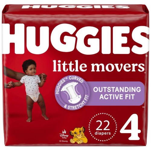 Huggies Little Movers Active Fit Diapers - Size 4 - 22ct