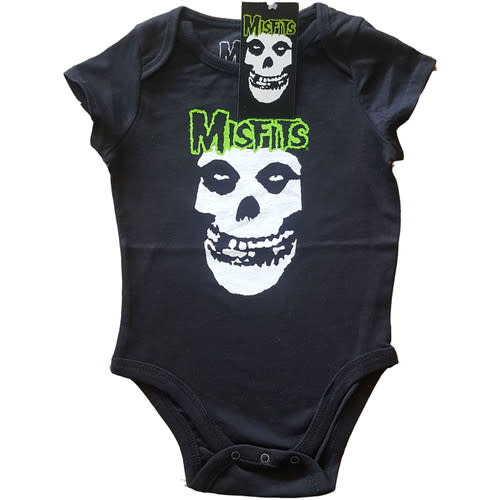 Misfits Kids Infant Baby Romper Grow Skull and Logo