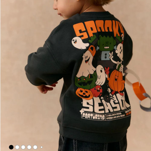 Buy Charcoal Grey All Over Printed Crew Neck Sweat Top (3mths-7yrs) from Next USA
