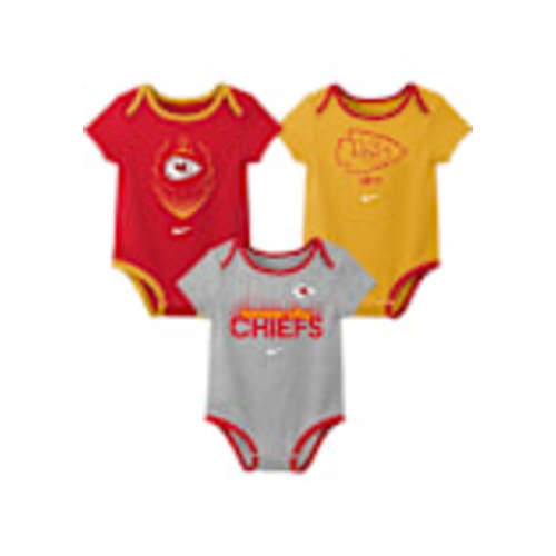 Kansas City Chiefs Nike Baby Red Nike 3PK Romper Set - 133431875