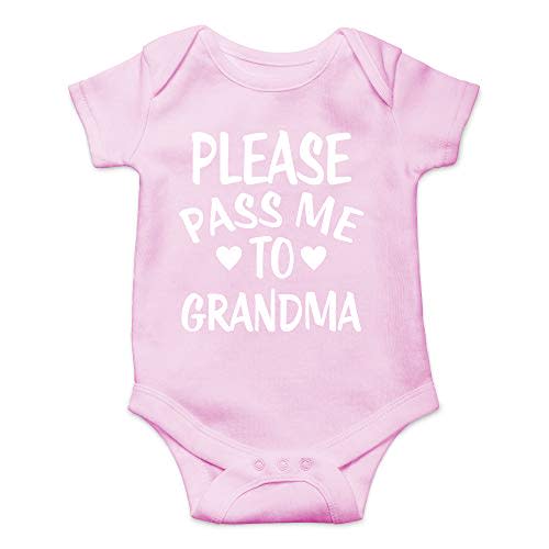 CBTwear Please Pass Me To Grandma Baby Bodysuit Funny Infant Outfit Cute Newborn Clothes Unisex Romper