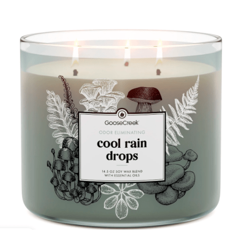 Cool Rain Drops Odor Eliminating 3-Wick Candle