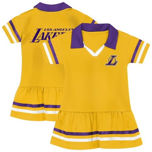 Los Angeles Lakers Outerstuff Girls Toddler Star Player Fashion Dress - Gold