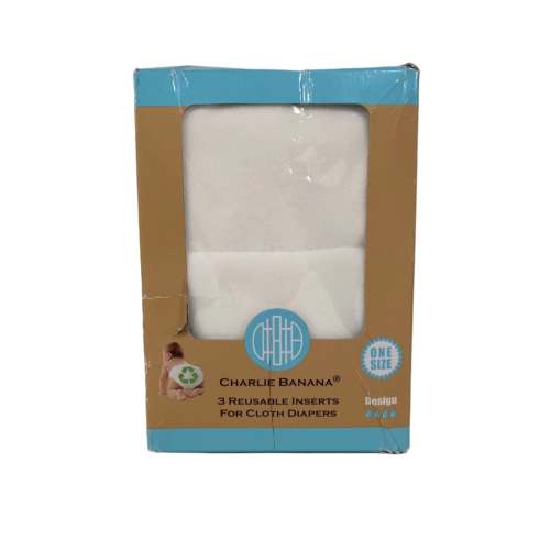 Charlie Banana Cloth Diaper Inserts, One Size, 3 Pack