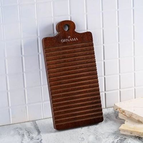 Non-Slip Wooden Washboard – Premium Acacia Hand Washing Laundry Board for Delicates, Travel & Home Use – Durable & Easy to Use