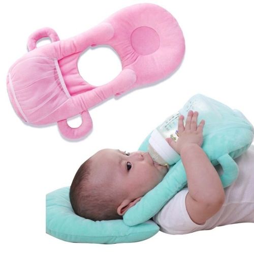 Baby Nursing Pillow Cushion Bottle Rack Free Hand Bottle Holder - Orbisify.com