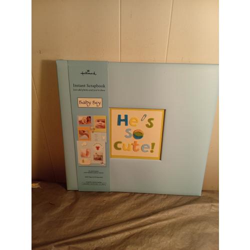 He's So Cute, It's a Boy Hallmark Scrapbook
