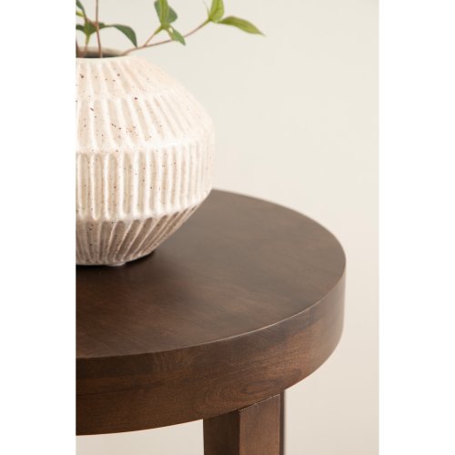 Kate and Laurel Talcott Round Wood Side Table