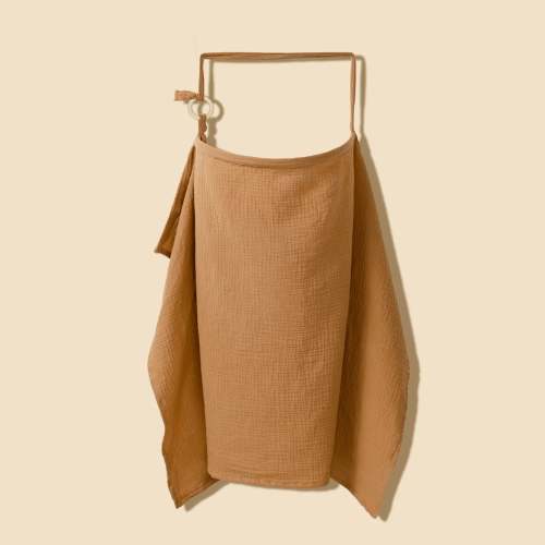 Muslin Cotton Nursing Cover - Breathable Breastfeeding Apron