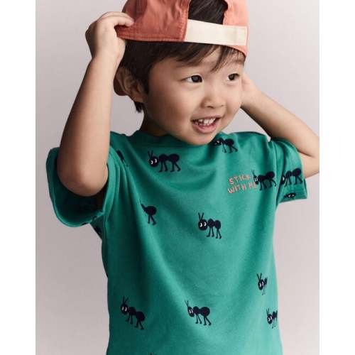 Toddler Boy 'Stick With Me' Dolman Tee - Dark Green - Otter Avenue | Carter's