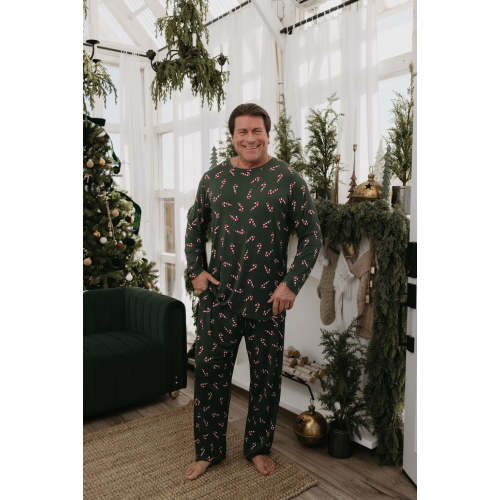 Men's Bamboo Pajamas | Candy Cane Lane 2024