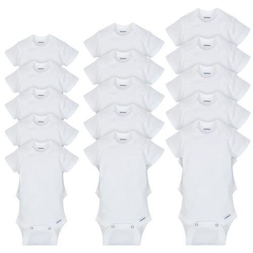 15-Pack Grow-With-Me White Onesies&reg; Brand Short Sleeve Bodysuit As
– Gerber Childrenswear