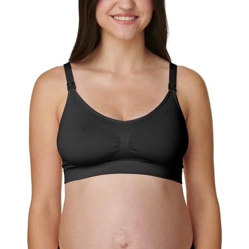 Basics by Bravado Women's Comfort Maternity Bra and Nursing Bra Adjustable, Seamless, S-XXL