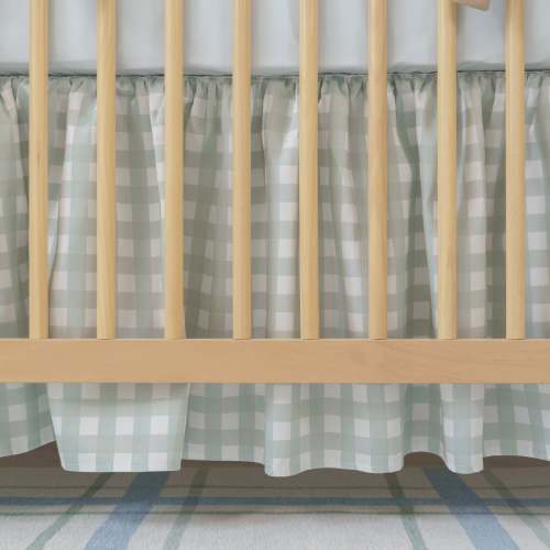 Crib bottom curtain