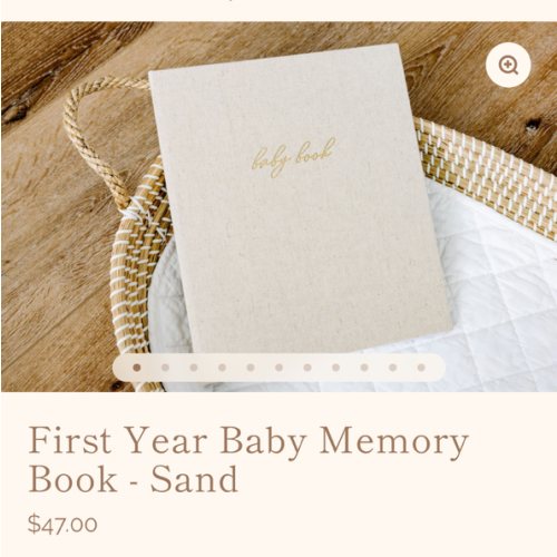 First Year Baby Memory Book - Sand