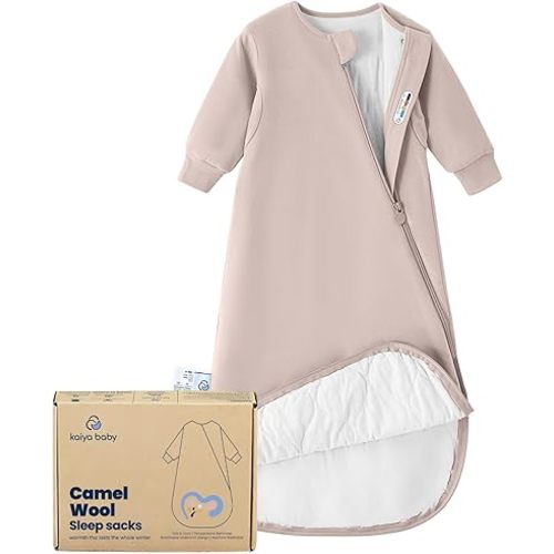 Unisex Sleeping Bag for Babies and Toddlers 1.0 Tog Sleep Sack 6-18 Months, Newborn Sleep Sack, Wearable Blanket Baby, One Piece Long Sleeves, Gifts for Baby