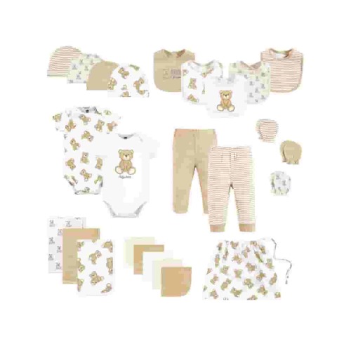 Hudson Baby Shower Gift Sets, 25-Piece, Sizes Newborn-6 Months